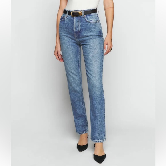 Cynthia High Rise Straight Jean - Picture 1 of 4